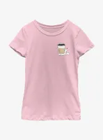 Pokemon Chibi Pikachu Coffee Youth Girls T-Shirt