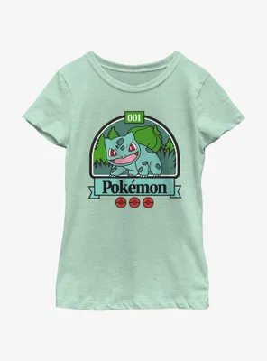 Pokemon Green Bulbasaur Youth Girls T-Shirt