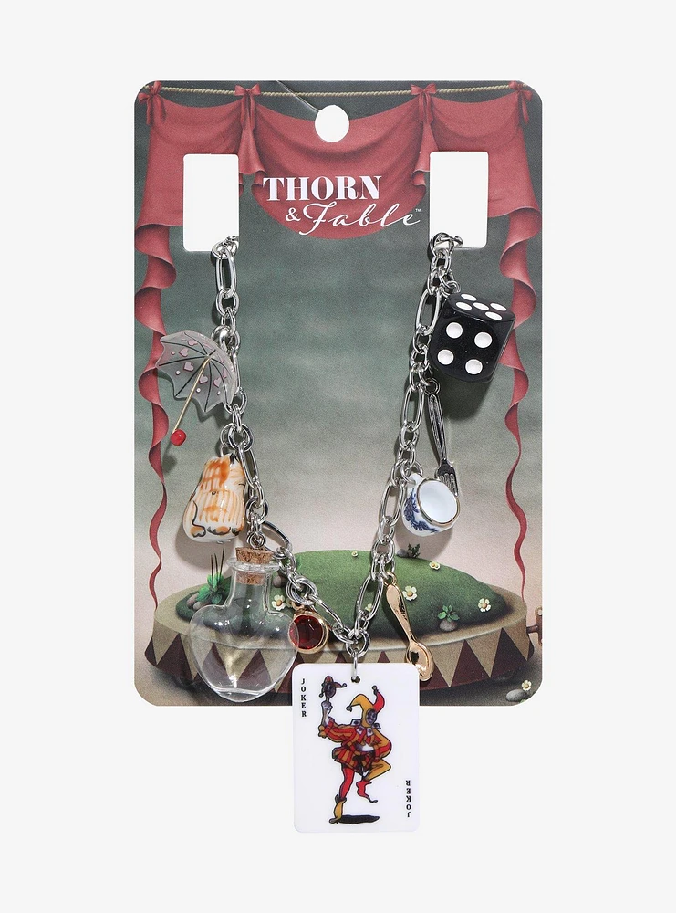 Thorn & Fable Joker Card Vintage Charm Necklace