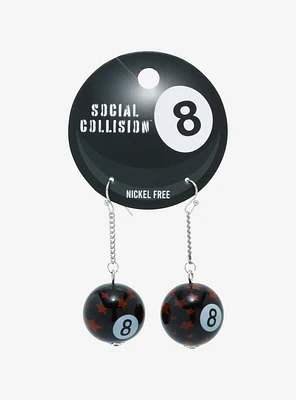 Social Collision® Star 8 Ball Drop Earrings