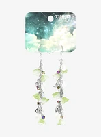 Thorn & Fable Moon Floral Drop Earrings