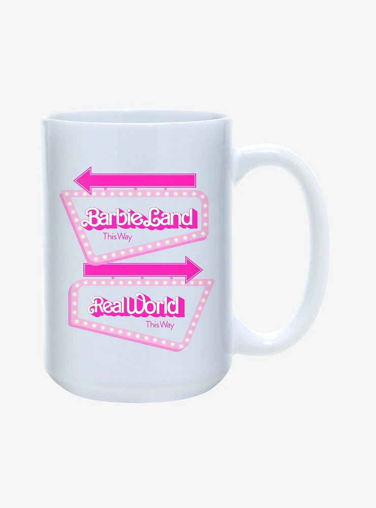 Barbie Barbieland Real World Signs Mug 15oz