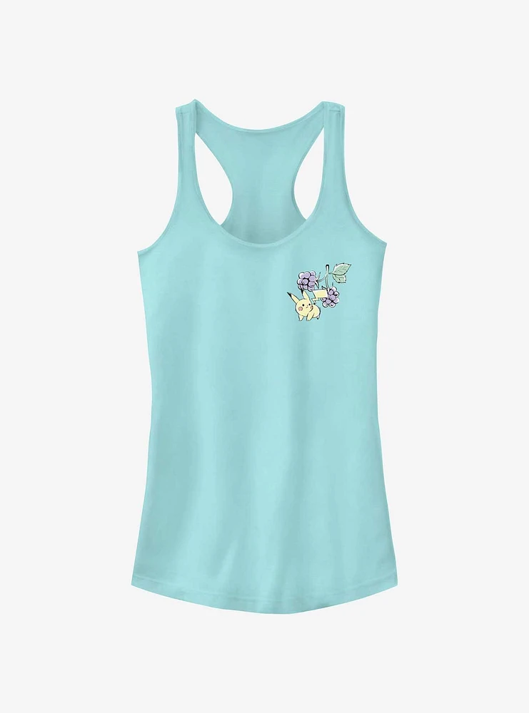 Pokemon Chibi Pikachu Grapes Girls Tank