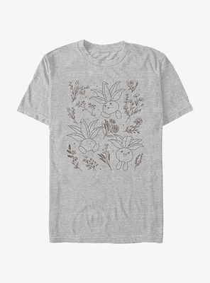 Pokemon Oddish Forest Flowers T-Shirt