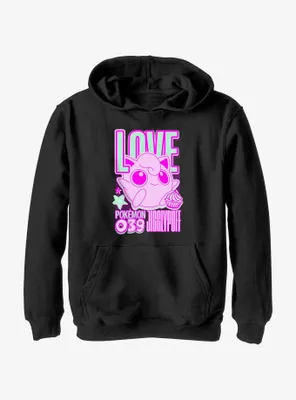 Pokemon 039 Love Jigglypuff Youth Hoodie