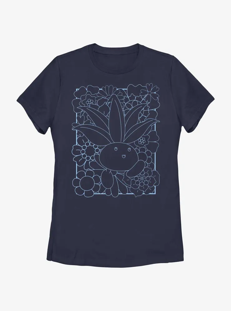 Pokemon Oddish Flower Box Womens T-Shirt