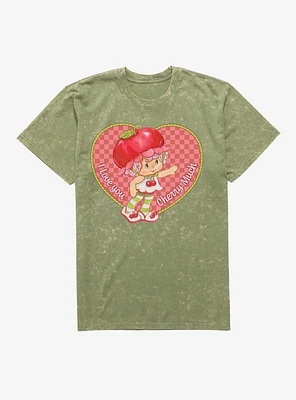 Strawberry Shortcake Cherry Cuddler I Love You Much Mineral Wash T-Shirt