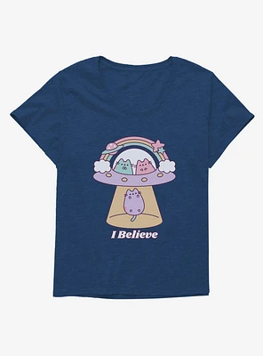 Pusheen I Believe Girls T-Shirt Plus