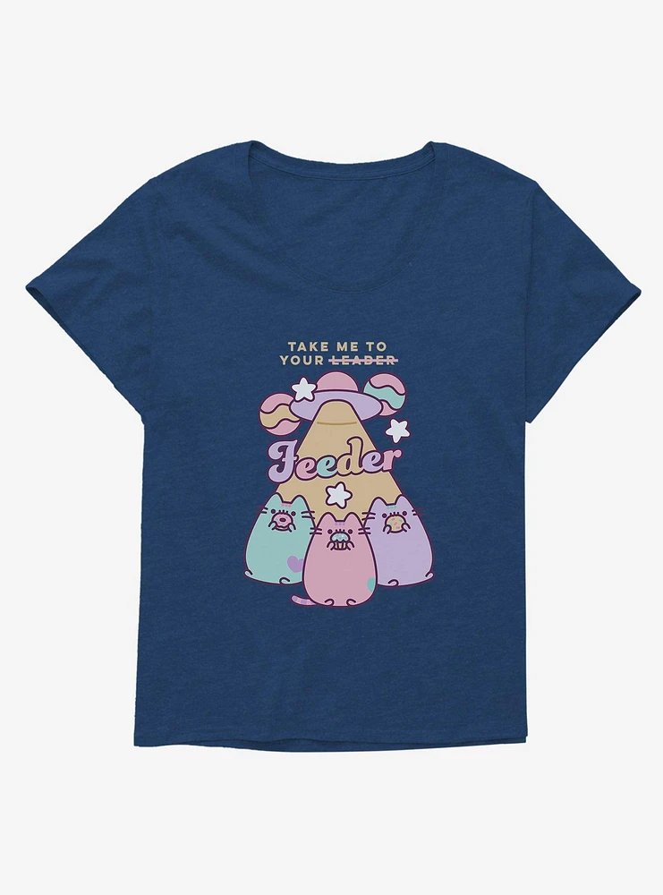 Pusheen Take Me To Your Feeder Girls T-Shirt Plus