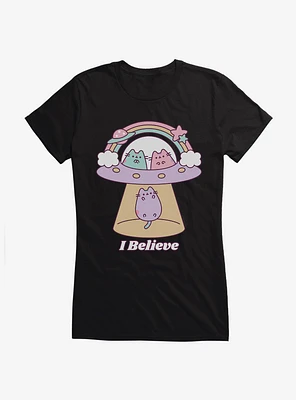 Pusheen I Believe Girls T-Shirt