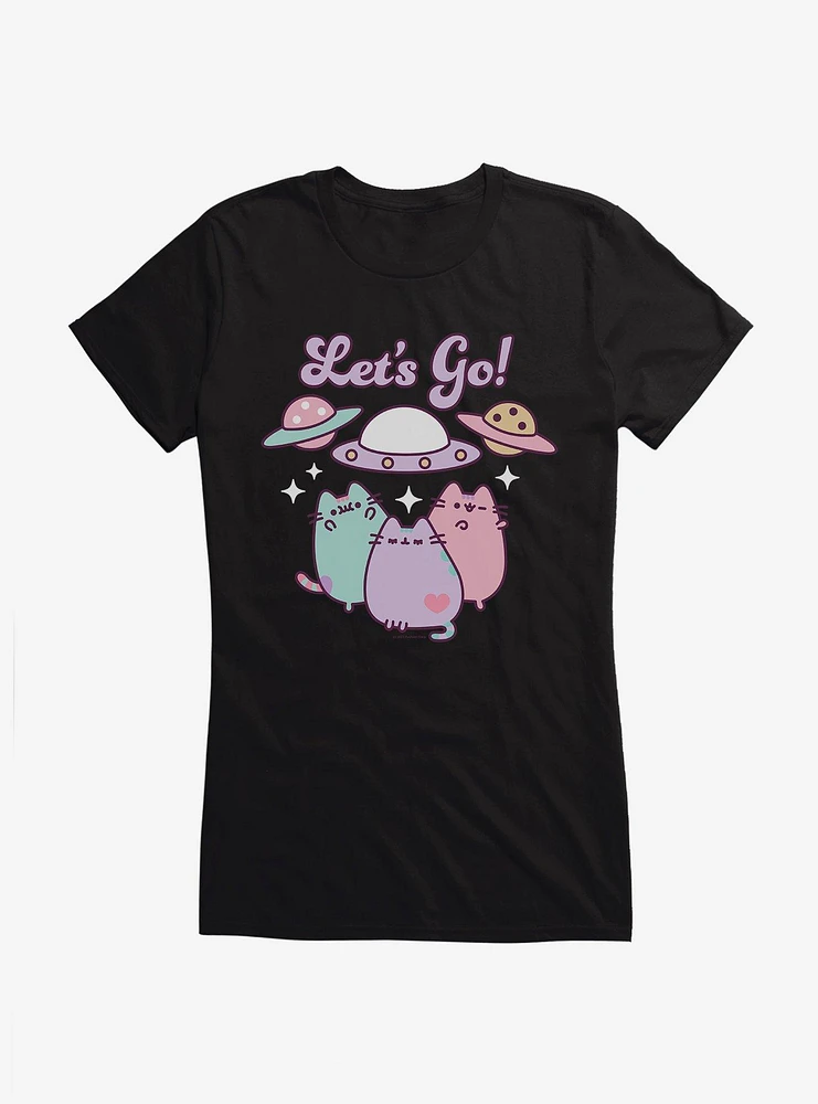 Pusheen Let's Go! Girls T-Shirt