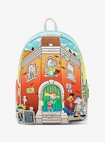 Loungefly Hey Arnold! Boarding House Magnetic Mini Backpack