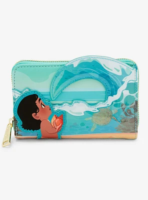 Loungefly Disney Moana Ocean Waves Zipper Wallet