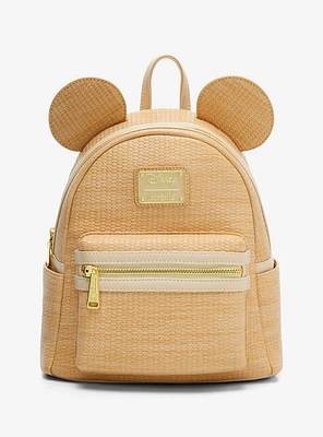 Loungefly Disney Mickey Mouse Straw Ears Mini Backpack