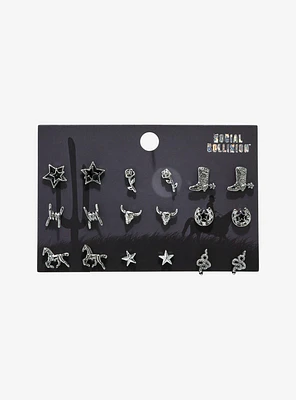 Social Collision Western Cowgirl Earring Set