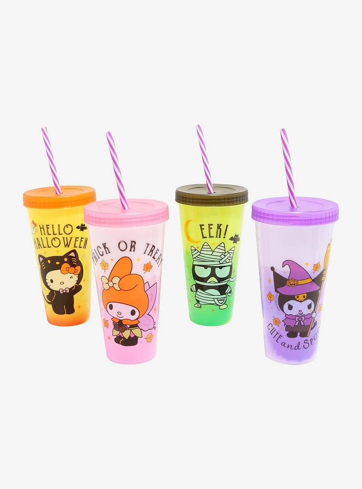 Hello Kitty And Friends Halloween Color-Changing Acrylic Travel Cup Set