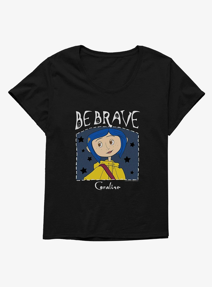 Coraline Be Brave Girls T-Shirt Plus