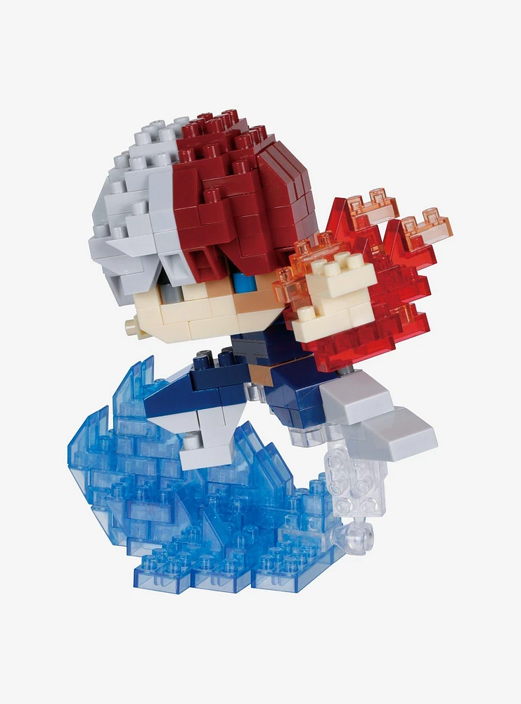 Kawada My Hero Academia Nanoblock Character Collection Shoto Todoroki Build Set (Ver. 2)