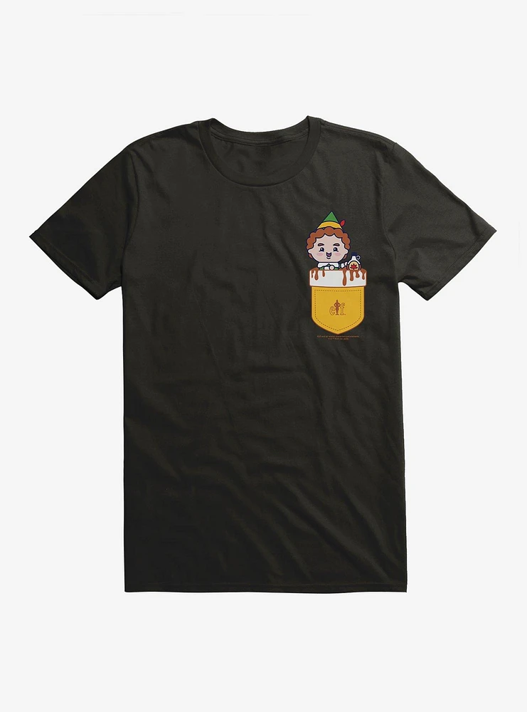 Elf Maple Syrup Faux Pocket T-Shirt