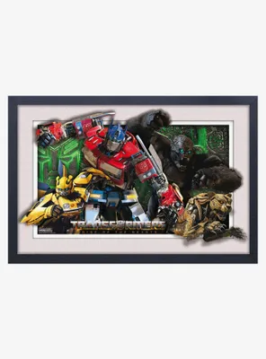 Transformers Optimus Faux Matte Under Plexiglass Framed Poster