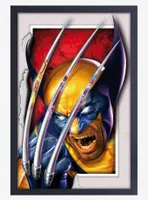 Marvel X-Men Logan Faux Matte Under Plexiglass Framed Poster