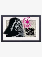 Star Wars Graffiti Faux Matte Under Plexiglass Framed Poster