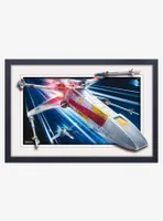 Star Wars X-Wing Faux Matte Under Plexiglass Framed Poster