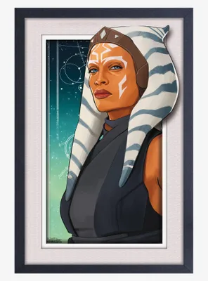 Star Wars Ahsoka Space Faux Matte Under Plexiglass Framed Poster