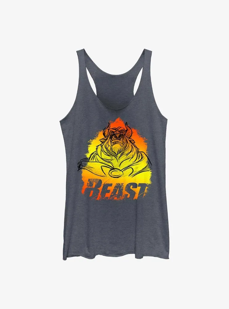 Disney Beauty and the Beast Flame Womens Tank Top
