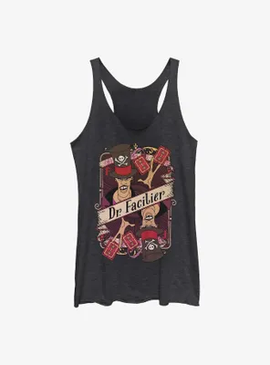 Disney the Princess and Frog Dr. Facilier Card Womens Tank Top