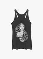 Disney Pocahontas Wind Outlined Womens Tank Top