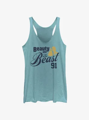 Disney Beauty and the Beast 91 Logo Womens Tank Top