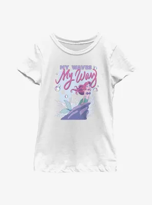 Disney The Little Mermaid My Waves Way Youth Girls T-Shirt