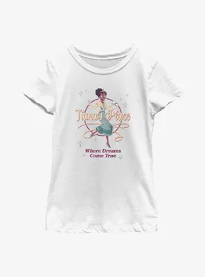 Disney the Princess and Frog Tiana's Place Where Dreams Come True Youth Girls T-Shirt