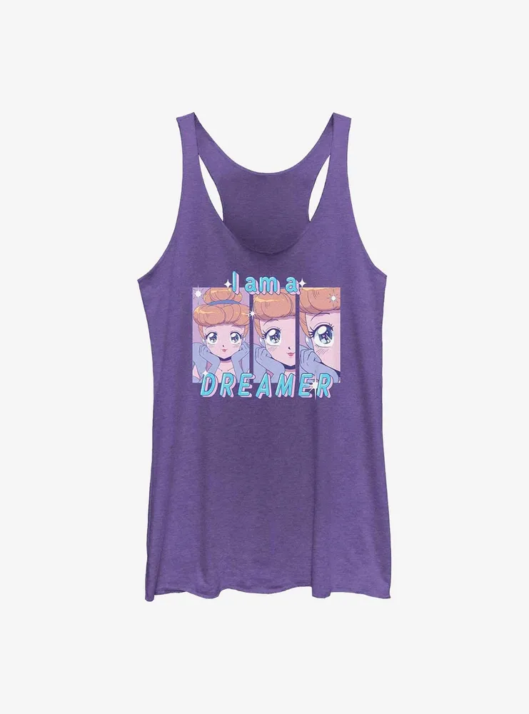 Disney Cinderella Anime Style I Am A Dreamerer Womens Tank Top