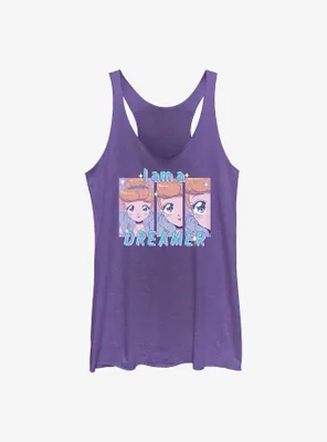 Disney Cinderella Anime Style I Am A Dreamerer Womens Tank Top