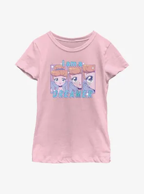 Disney Cinderella Anime Style I Am A Dreamerer Youth Girls T-Shirt