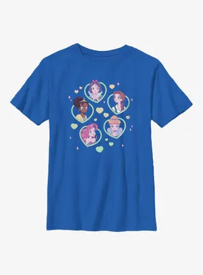 Disney the Princess And Frog Hearts Princesses Youth T-Shirt