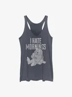 Disney Snow White and the Seven Dwarfs Sleepy I Hate Mornings Womens Tank Top