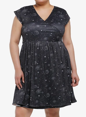 Her Universe Star Wars Light & Dark Side Reversible Wrap Dress Plus