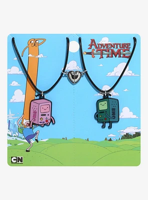 Adventure Time BMO Magnetic Best Friend Cord Necklace Set