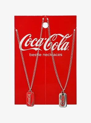 Coca-Cola Soda Cans Best Friend Necklace Set