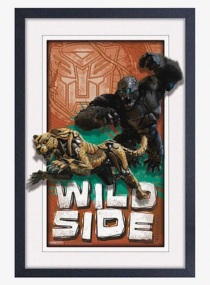 Transformers Wild Side Faux Matte Under Plexiglass Framed Poster