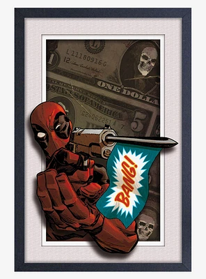 Marvel Deadpool Bang! Faux Matte Under Plexiglass Framed Poster