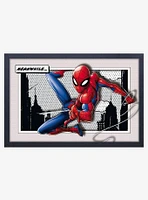 Marvel Spider-Man Meanwhile Faux Matte Under Plexiglass Framed Poster