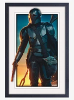 Star Wars The Mandalorian Sunrise Faux Matte Under Plexiglass Framed Poster