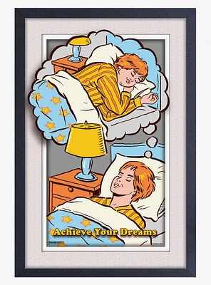 Achieve Your Dreams by Steven Rhodes Faux Matte Under Plexiglass Framed Poster