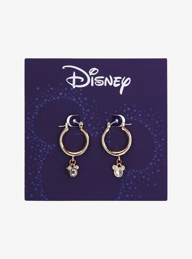 Disney Mickey Mouse Rhinestone Hoop Earrings - BoxLunch Exclusive