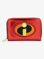 Loungefly Disney Pixar The Incredibles Logo 20th Anniversary Small Zip Wallet