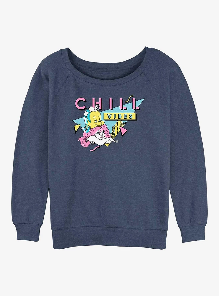 Disney The Little Mermaid 90's Chill Ariel Womens Slouchy Sweatshirt